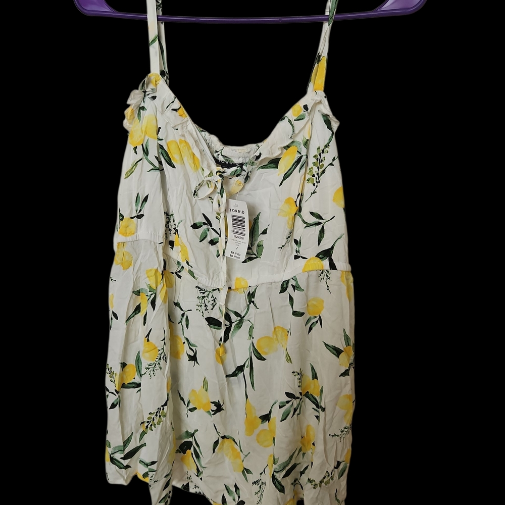 Torrid Lemon Print Camisole Top